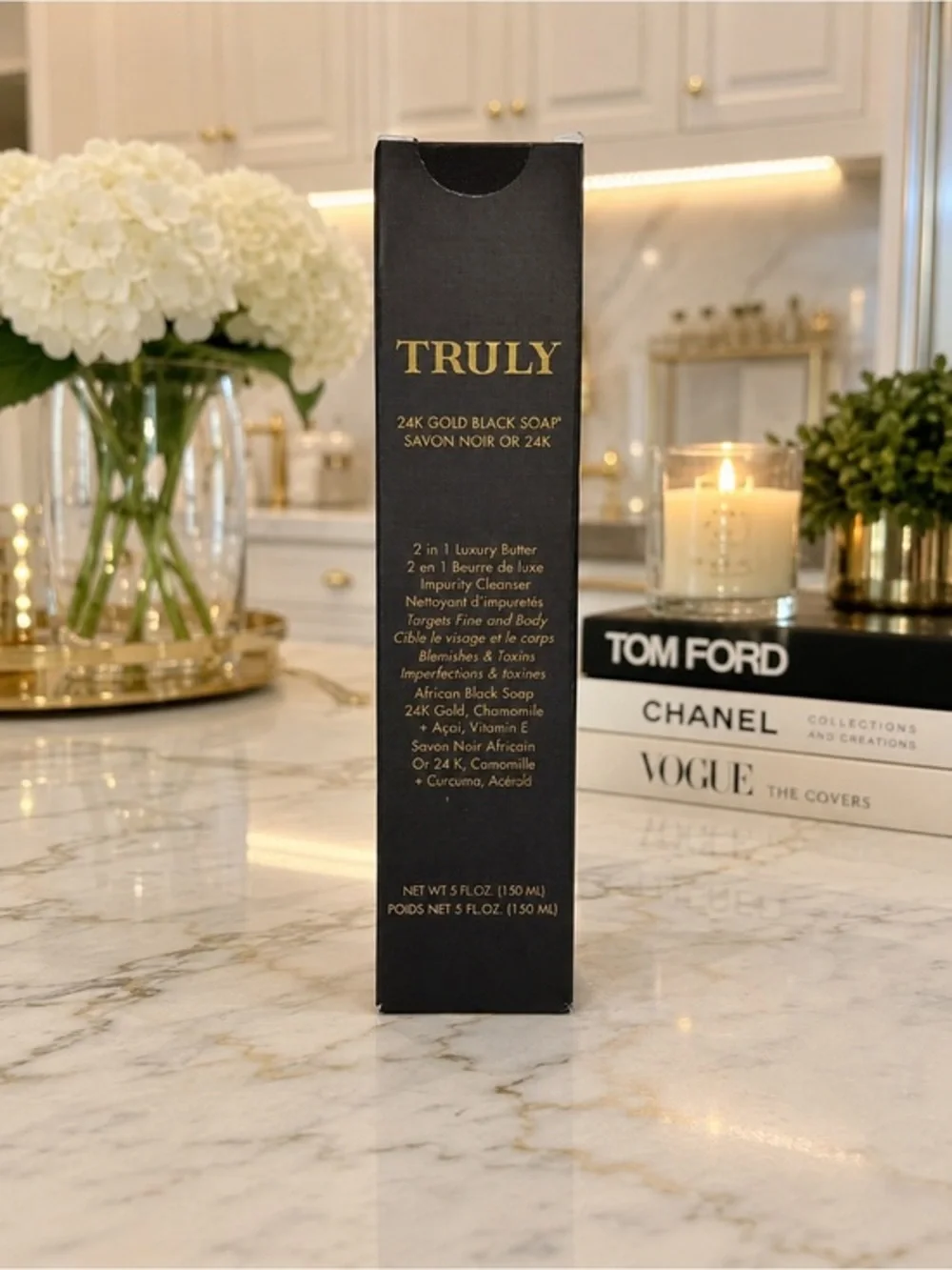 ✨ TRULY 24K Gold Black Soap Luxury Butter Cleanser Face Body 5 oz Sealed 🖤✨